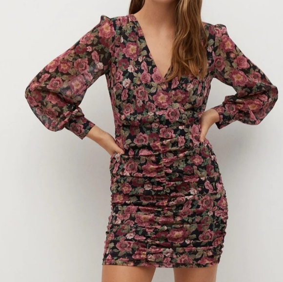 Mango Dress Fall Wedding Guest - Picture 1 of 5